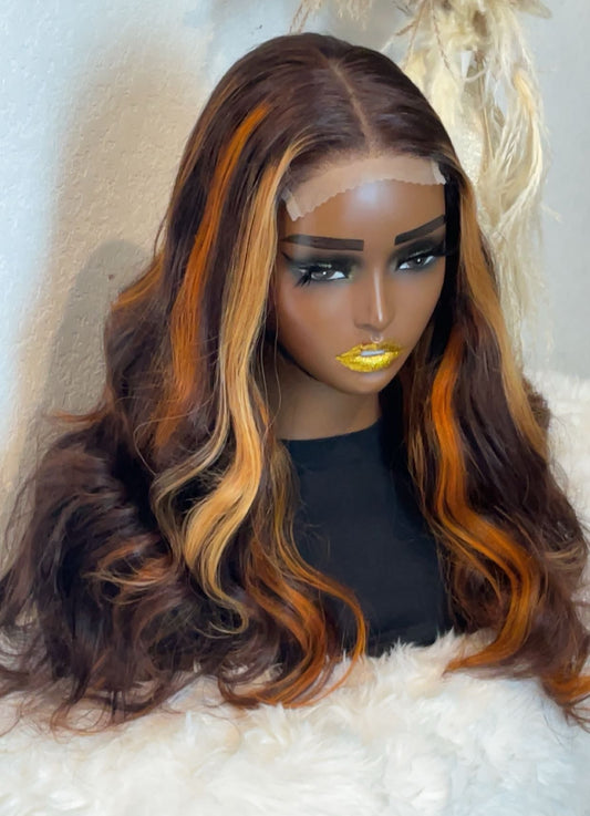 🔥 Spiced Cinnamon Luxe Wig 18”